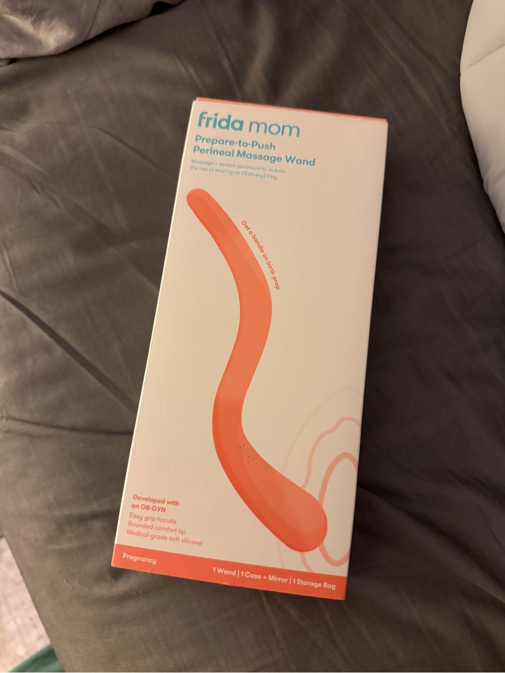 Frida Mom Prepare-to-Push Perineal Massage Wand - Coral